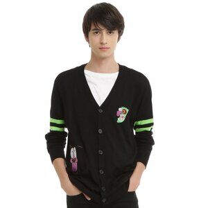 New Cartoon Network Courage the Cowardly Dog Knit Cardigan Size L